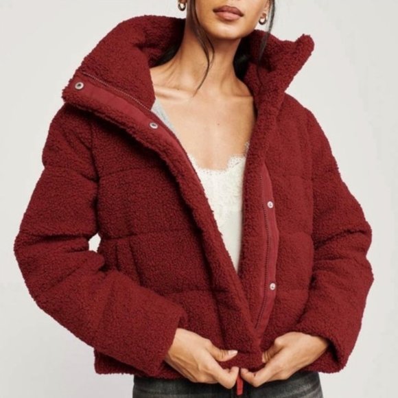 Abercrombie & Fitch Jackets & Blazers - A&F Mini Sherpa Fleece Puffer Jacket - NWT!